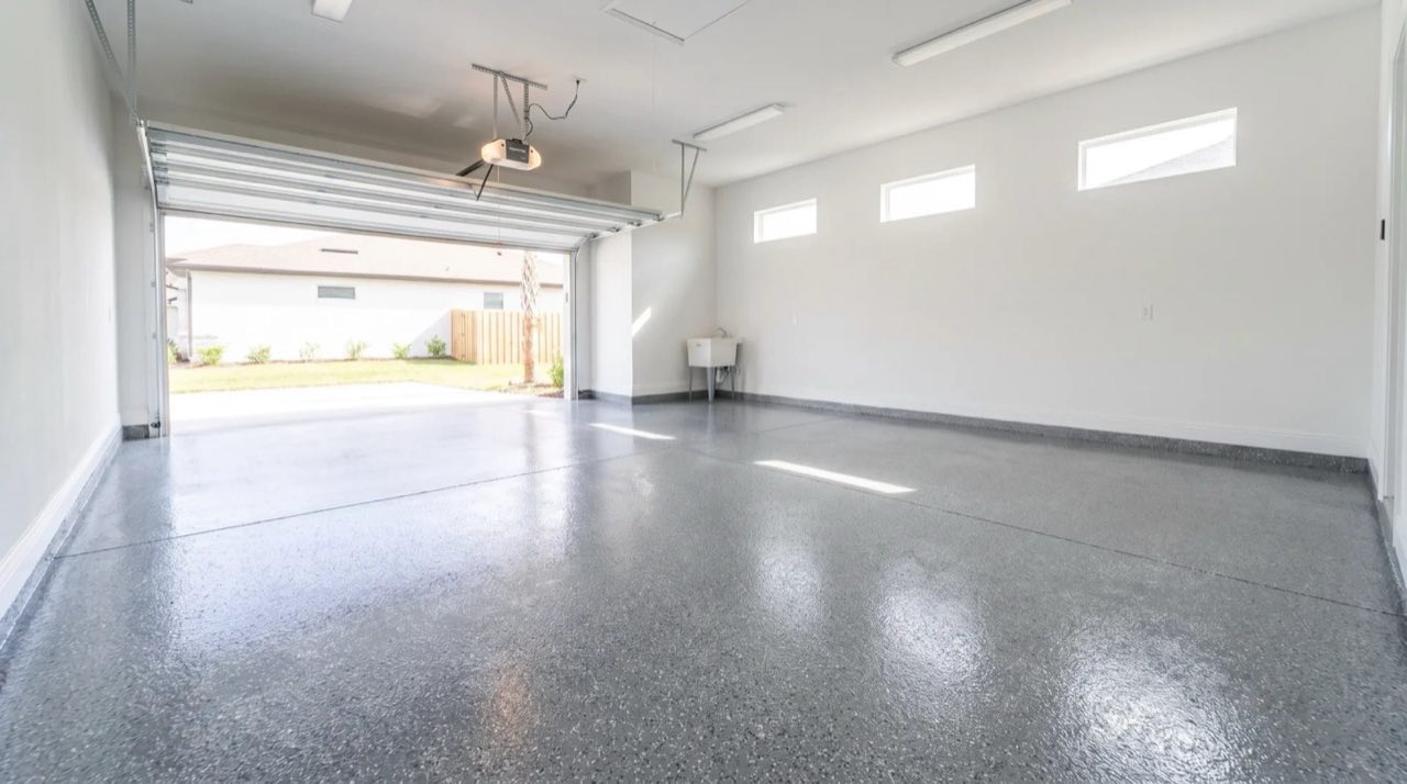 Polyaspartic floor coating project, Twin City Epoxy Docs